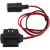 Socket Cable,OBD2 Socket Adapter 16Pin T Head Female Connector Power Cord for Cars with OBD
