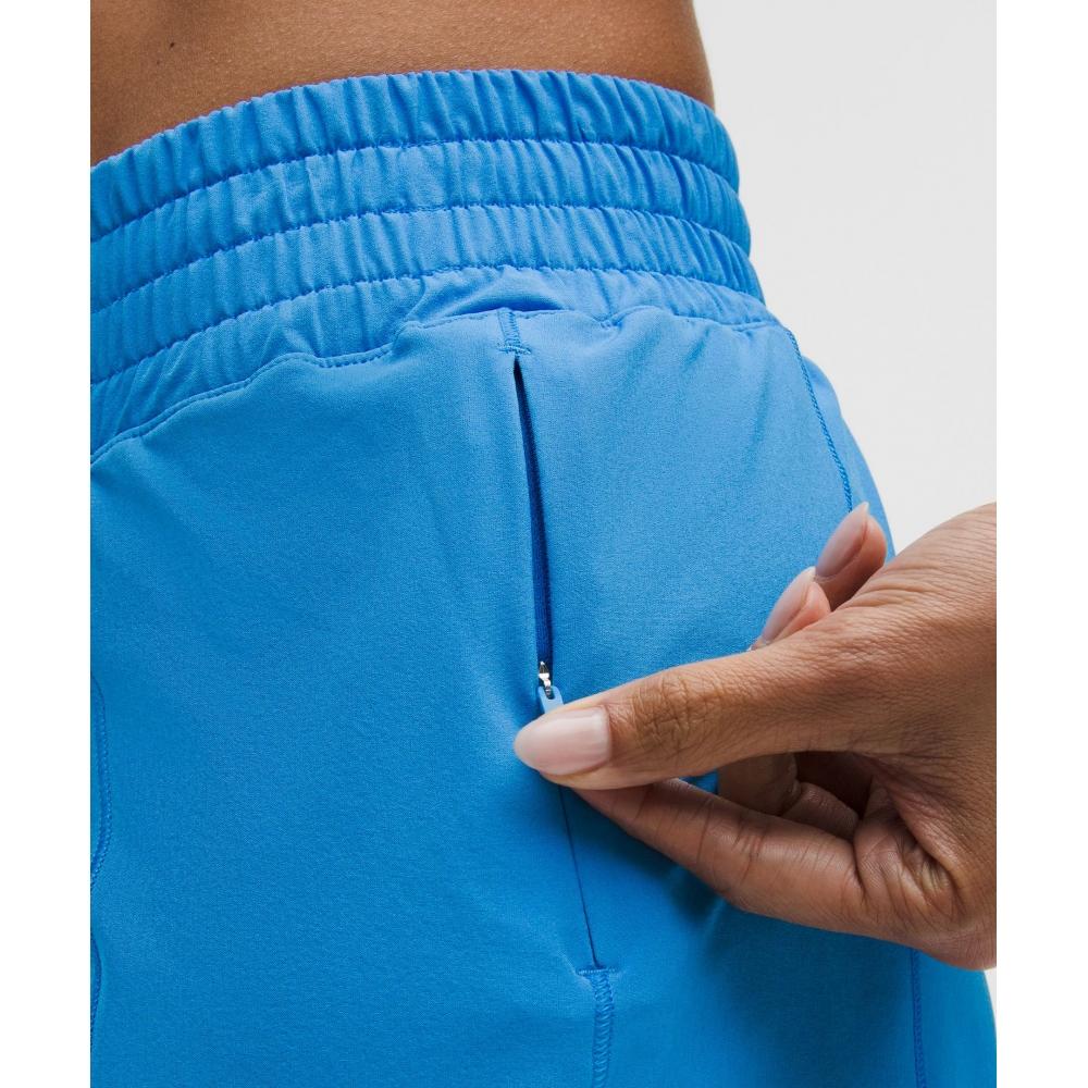 Lululemon Hotty Hot High Rise Lined Short 4  Cornflower