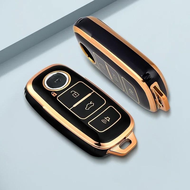 4 Buttons Key Fob Cover For Toyota Perodua Protection Smart Remote Tpu Car Key Case Bag 8 Colors