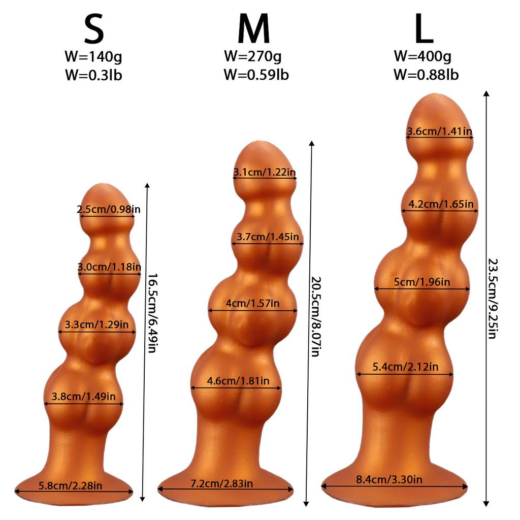 Liquid Silicone Huge Dildo Masturbator Pull Beads Anal Plug Sex Toy Fisting Realistic Penis Big Dick Strap On Cock