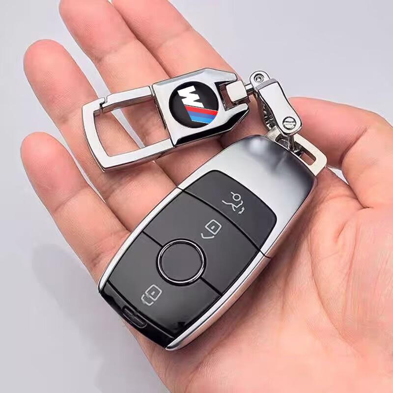 Portachiavi Metallico per Auto Accessori Portachiavi con Emblema 3D Per BMW M E34 E36 E60 E90 E46 E39 E70 F10 F20 F30 X5 X6 X1 M3 M5 M6 DZ0