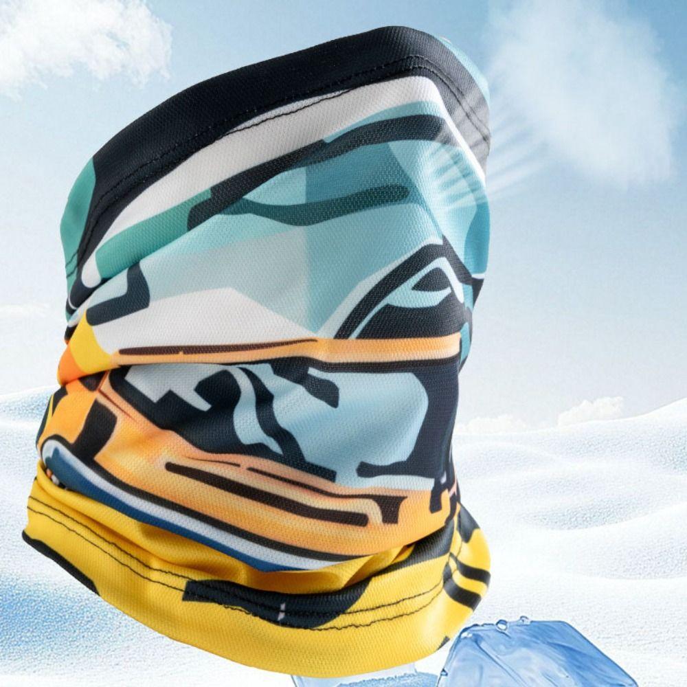 Breathable Ice Silk Mask Thin UV Protection Mask Face Sun Protection UPF50+ Sunscreen Mask  Unisex