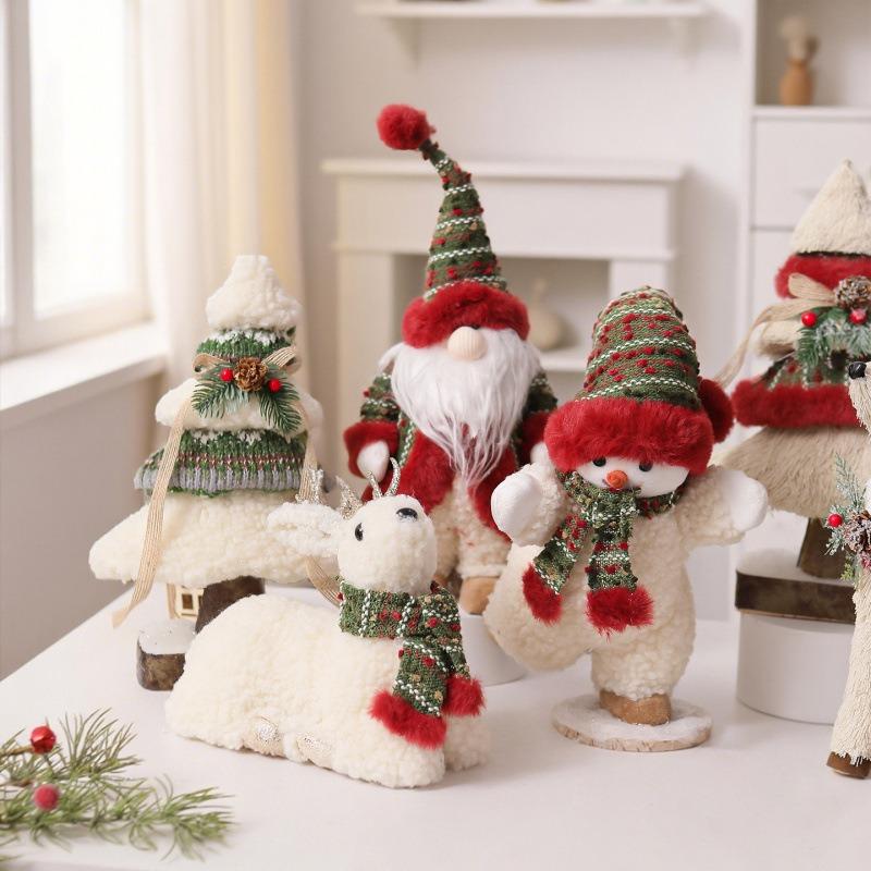 New Christmas Decorations, Snowman Doll Ornaments, Shopping Mall Store Scene Decoration, Santa Claus Doll Decoration