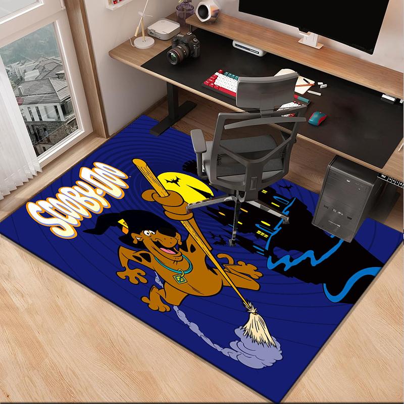 Scoo-dog Halloween Mystery Office Rug Chair Mat, Game Carpet, Suitable for Front Door, Bedroom, Living Room, Desk, Holiday Gift