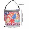 Bolsa de Tote Redonda Vacía para Almacenamiento de Tejido de Punto Estuche para Bolso de Ganchillo y Tejido Para Transportar Accesorios de Ganchillo