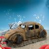 Fish Tank Decoration Ornaments Resin Simulation Car Wreck Oxygenation Pump Aquarium Landscaping Ornaments