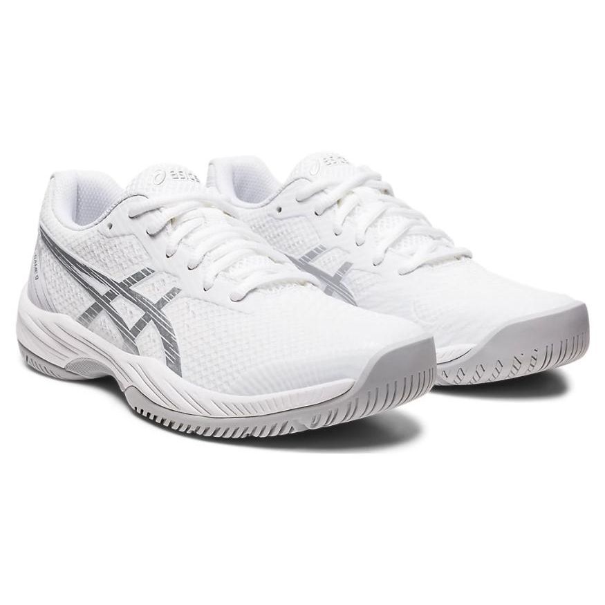 Asics Gel Game 9 White Pure Silver Women Sneakers 1042A211-100
