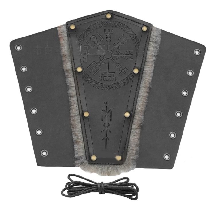 PU Arm Protectors Masquerade Party Dress Up Arm Guard Embossed Totem Arm Bracers Roleplaying Costume Armwear