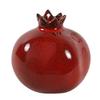 Ceramic Pomegranates Bud Vase Small Fruit Shaped Decorative Vase for Home Decor Farmhouse Rustic Flower Vase for Table Centerpiece Housewarming Gift