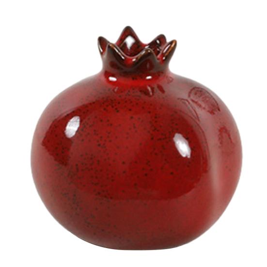 

Ceramic Pomegranates Bud Vase Small Fruit Shaped Decorative Vase for Home Decor Farmhouse Rustic Flower Vase for Table Centerpiece Housewarming Gift A
