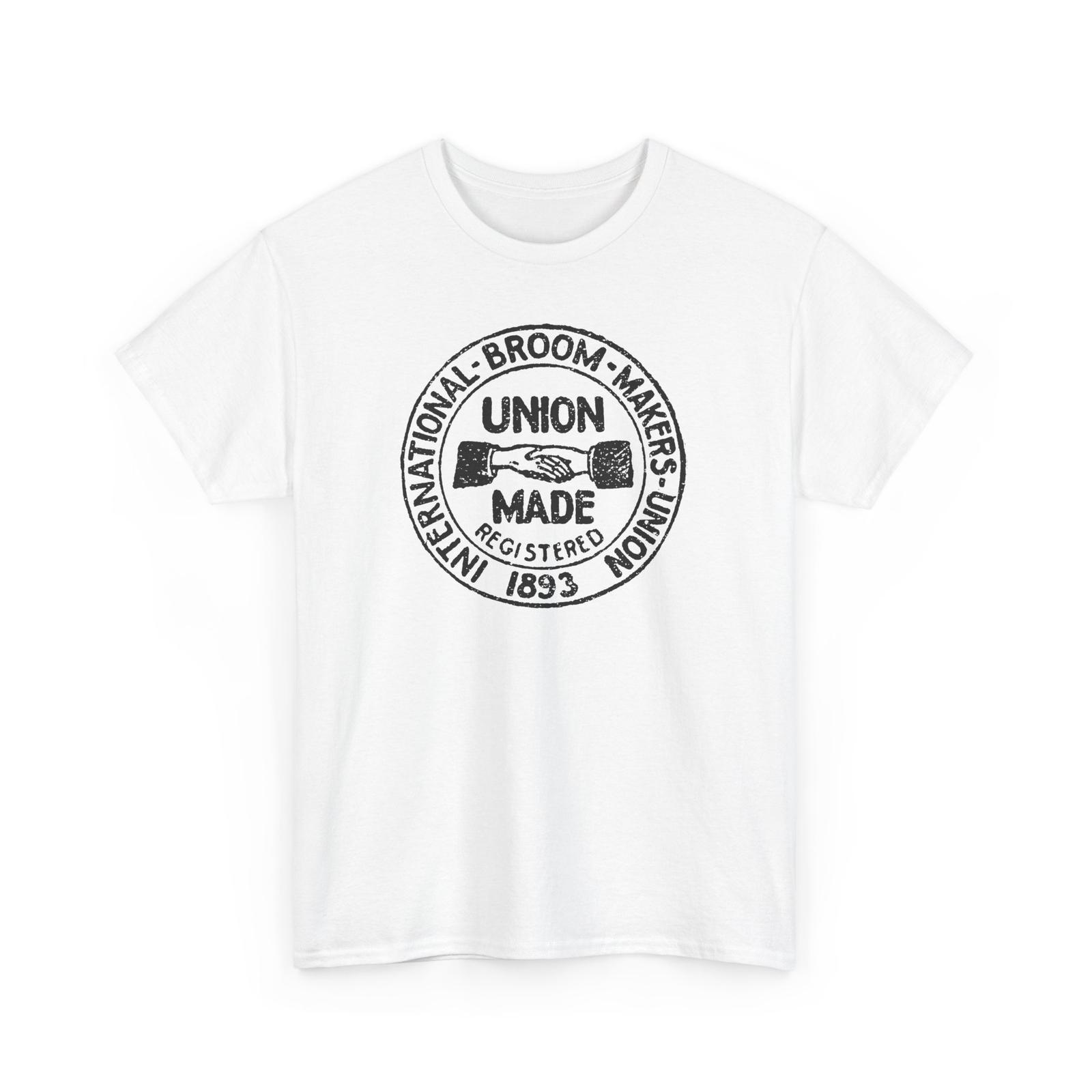 

Vintage Broom Makers Tshirt Tops Tee, 1893 Union Made Shirt, Retro Broomstick Union Tshirt, S