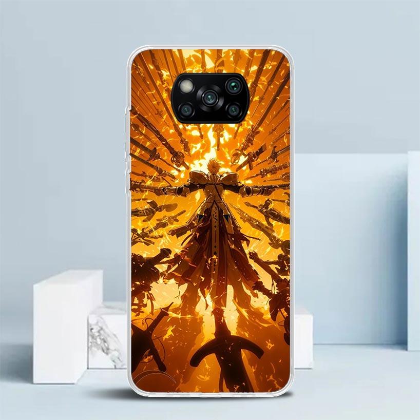

Fate Zero Stay Night Gilgamesh Soft Cover for Xiaomi Poco F7 Ultra X7 X6 X5 Pro M7 Phone Case Redmi 15 15C 13 13C 12 12C 10 10C Xiaomi Poco F7