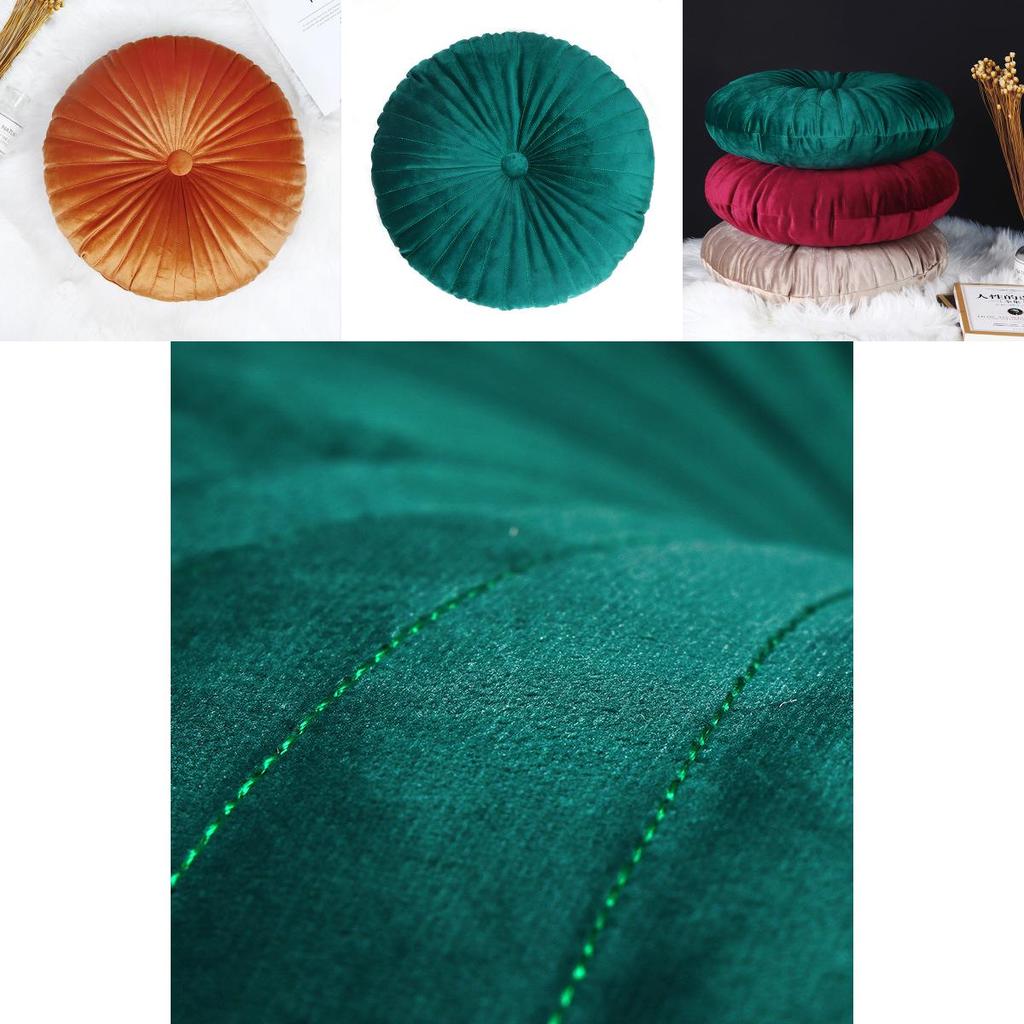 Cozy Round Pumpkin Back Seat Chair Cushion With Soft Velvet Touch And Durable Design