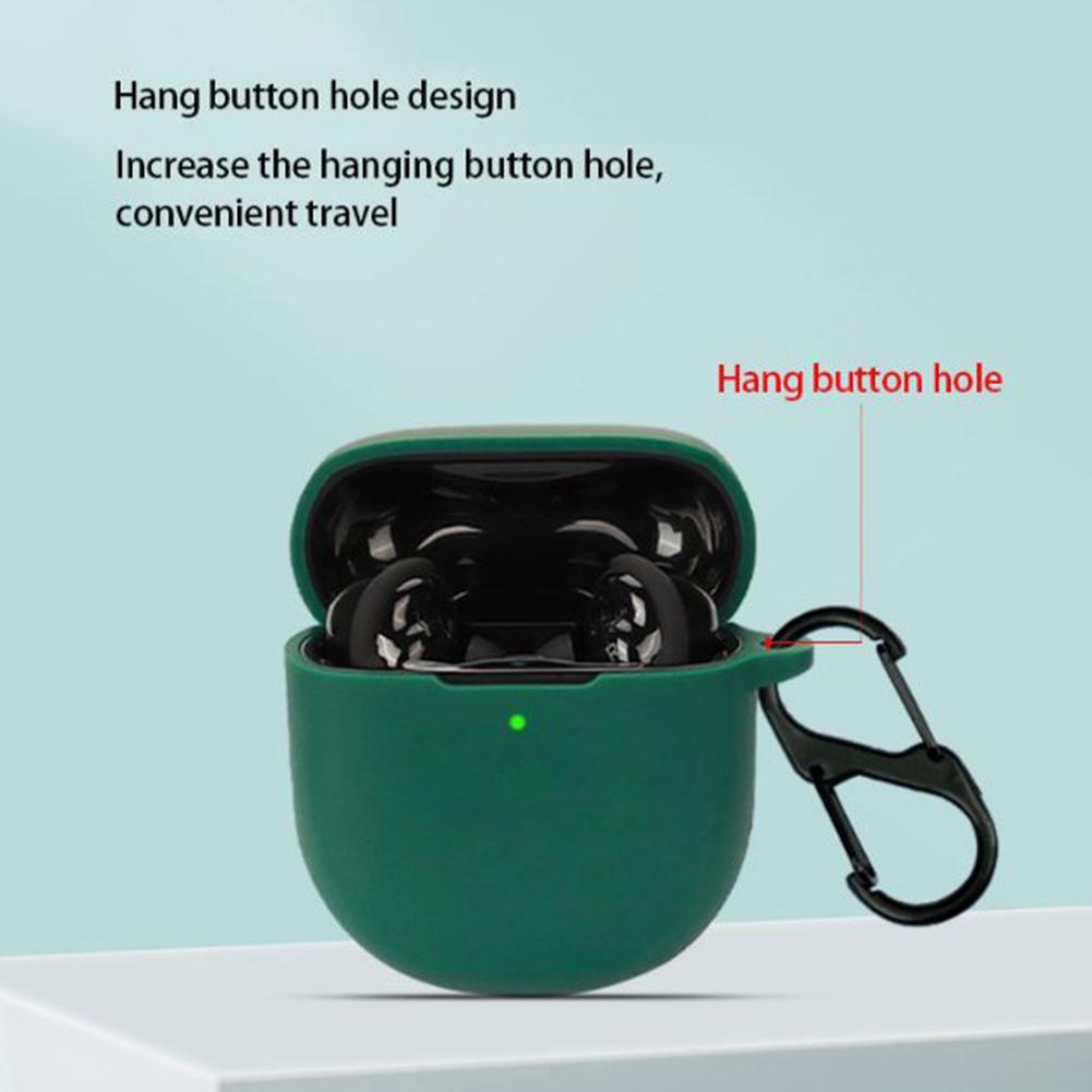 Silikon-Kopfhörerhalter mit Haken, Schutzhülle, stoßfest, staubdicht, kratzfest für Bose QuietComfort Earbuds II