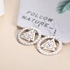 Orecchini pendenti vintage vichinghi Valknut rune amuleto scandinavo acciaio inossidabile talismano pagano orecchini pendenti gioielli