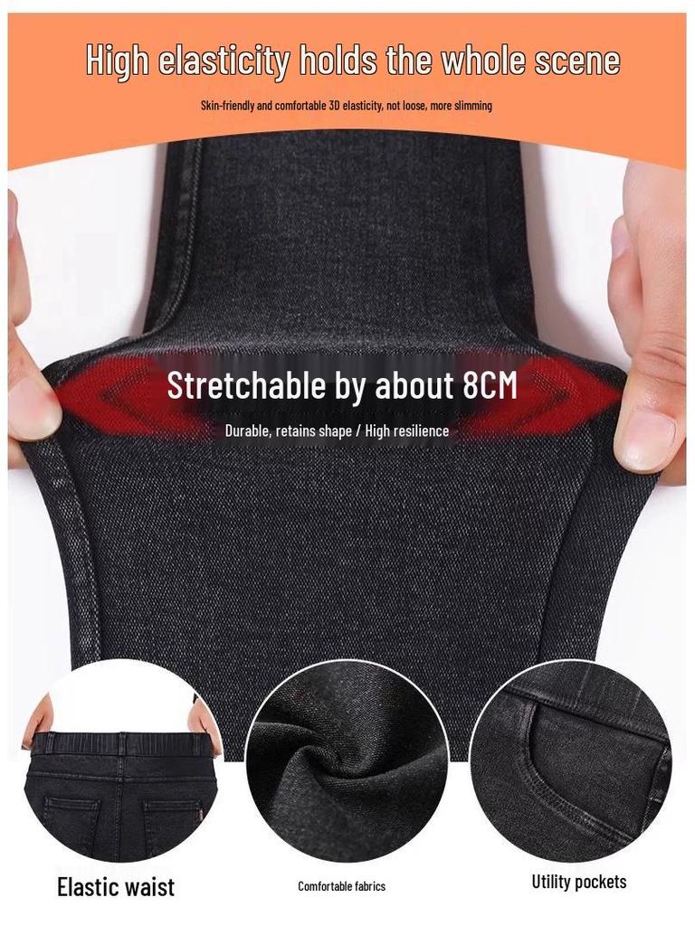 Petite High-Waisted Women's Fleece-Lined Leggings: Thickened for Outerwear, New 2025 Style, Perfect for Spring, Autumn, Winter