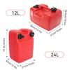12L Marine Outboard Fuel Tank Oil Box Portable Boat Yacht Engine With Connector Red Plastic Anti-static Corrosion-resistant