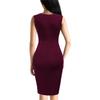 Women's Fashion Color Sleeveless Dress