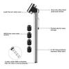 Pencil Tire Pressure Gauge, 10-120 PSI Dual Head Trucks Air Gage Accurate Mechanical Dually Chuck Wheel Service Checker
