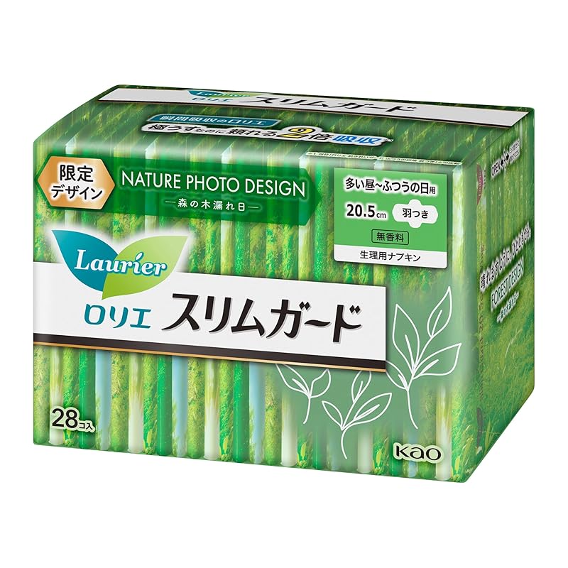 

Тонкая защитная щетка Laurier. Подходит для дневного времени. С крыльями 20,5 см. Содержит 28 предметов.