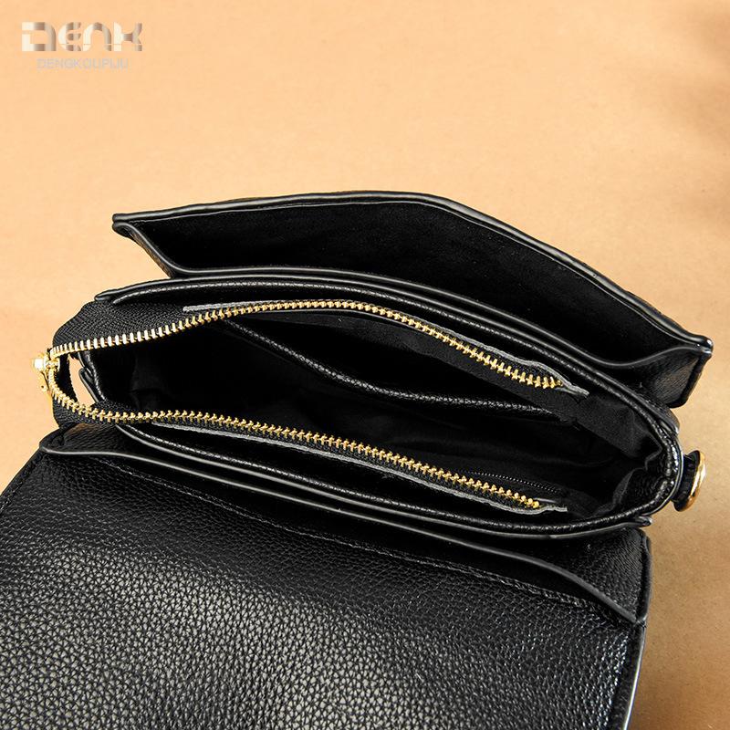 New Design Sense Gentle Bag Versatile Fashion Leather Messenger Small Square Bag Women's Bag