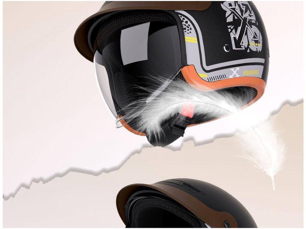 Certified 3C Electric Vehicle Helmet with Winter Ear Protection and Hidden Visor