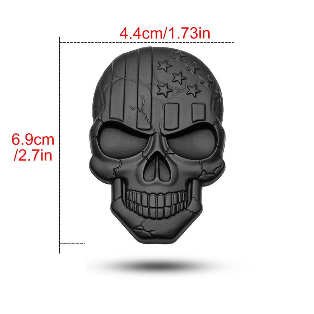 3D Autoaufkleber Premium Krieger Metall Auto Seitenkotflügel Heckklappe Totenkopf Emblem Abzeichen Aufkleber für jedes Fahrzeug LKW Auto Motorrad Wohnmobil