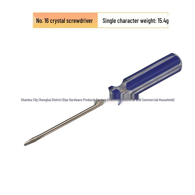 Size 16 Phillips/Flathead Screwdriver with Colored Handle & Magnetic Tip for Electrician and Automotive Repair