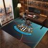 Tappeto in Velluto di Cristallo con Stampa di Calcio del Newcastle United, Comodo Assorbente d'Acqua Antiscivolo Tappeto per Pavimento Interno