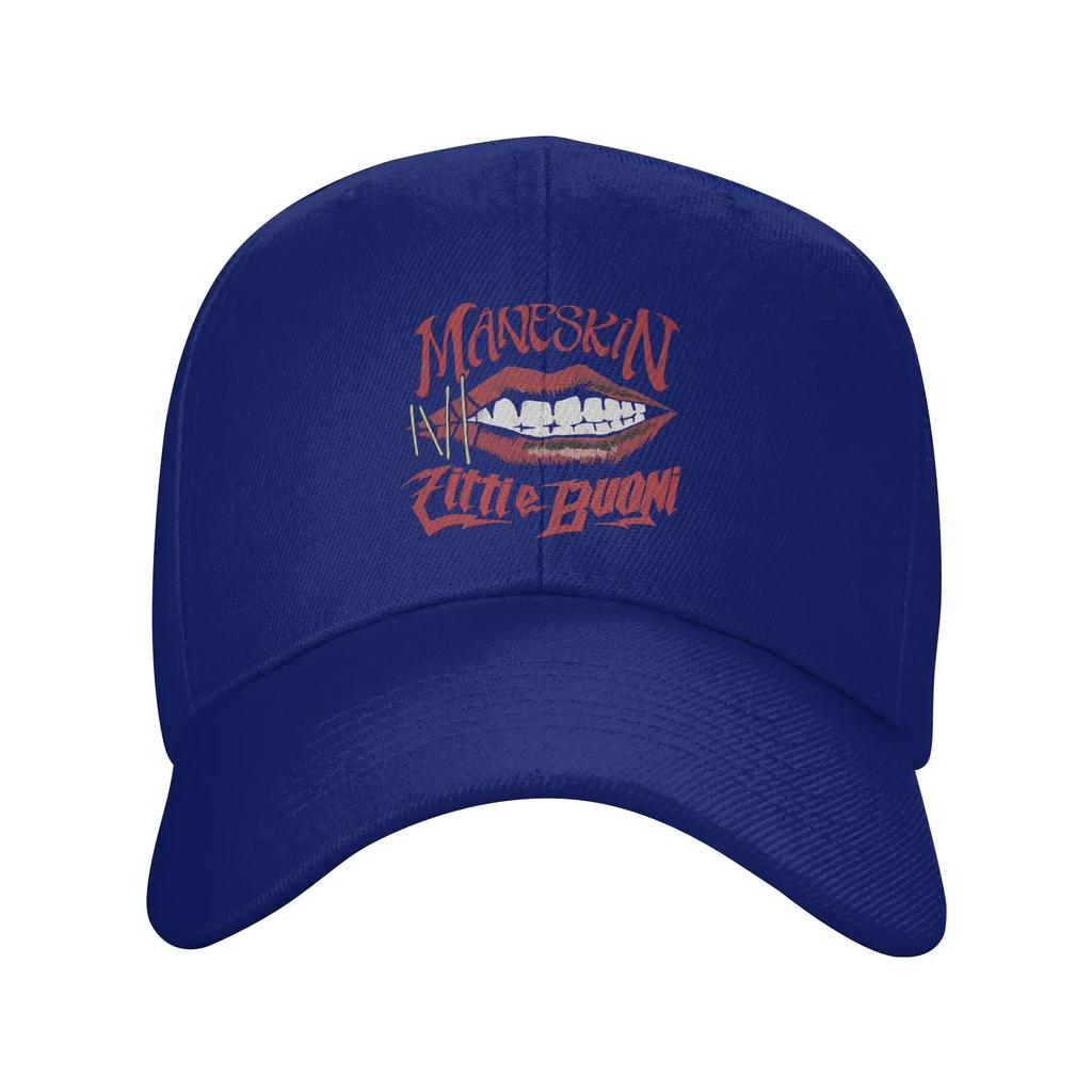 Custom Classic Unisex Maneskin Italy Band Rock Music Baseball Cap Adult  Adjustable Dad Hat Women Men Sports