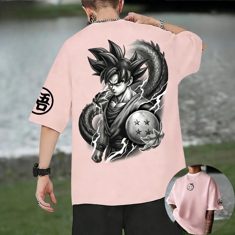 Dragon Ball Wukong Men's Summer T-shirt Retro Street Wear