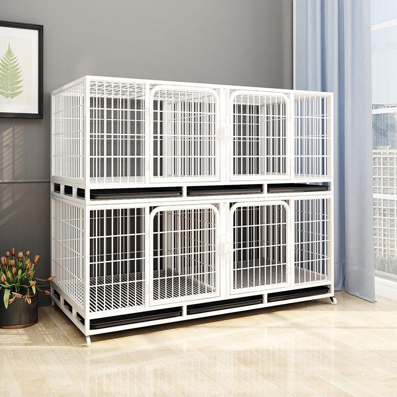 Three-Layer Pet Cage with Partition for Cats, Dogs, and Pigeons