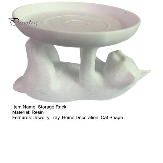 Versatile Storage Rack Jewelry Rack, Cat Shape, Anti-Falling Ring Holder, Durable Wall-mounted Organizer Resin Anti-Slip Space-Saving Organizer,