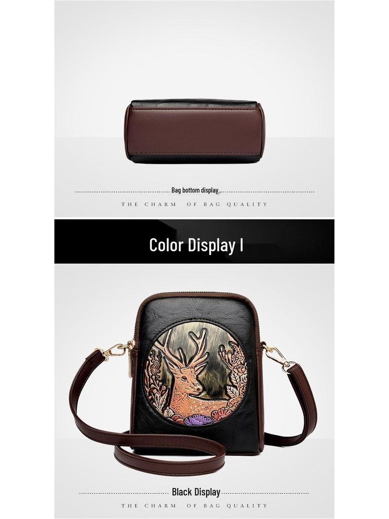 2025 Retro Ethnic Style Ladies' Small Crossbody Bag