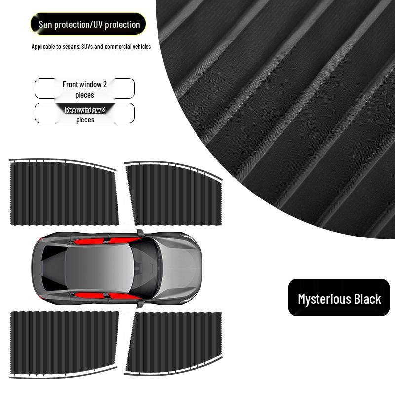 Magnetic Car Sunshade Curtains - Sun Protection & Heat Insulation for Children's Privacy on Side Windows