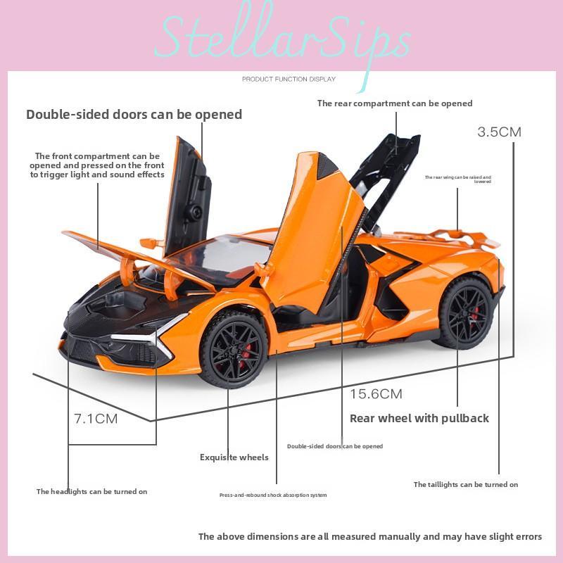 Lamborghini Alloy Car Model 1:32 Scale With Light Sound Function For Collectors And Hobbyists