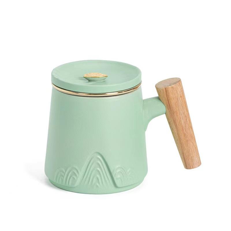 Guofeng Merchandise Zhoushan Ceramic Cup Three-Piece Gift, Thermos Cup Business Engraving Name