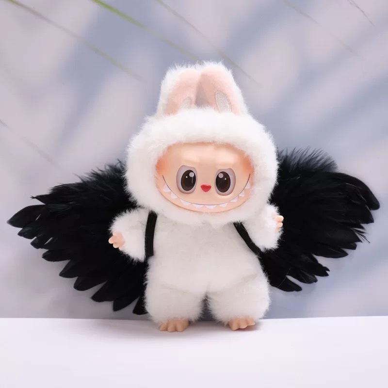 Labubu Angel Feathers Fashion DIY Doll Accessories - Handmade Vinyl Decoration