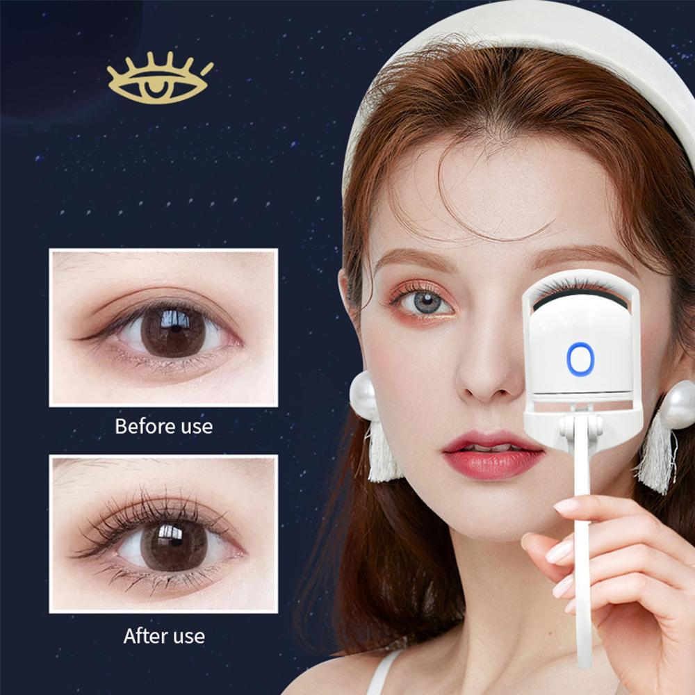 Heated Eyelash Curler Rechargeable Electric Handheld Fast Heating Eyelash Curler