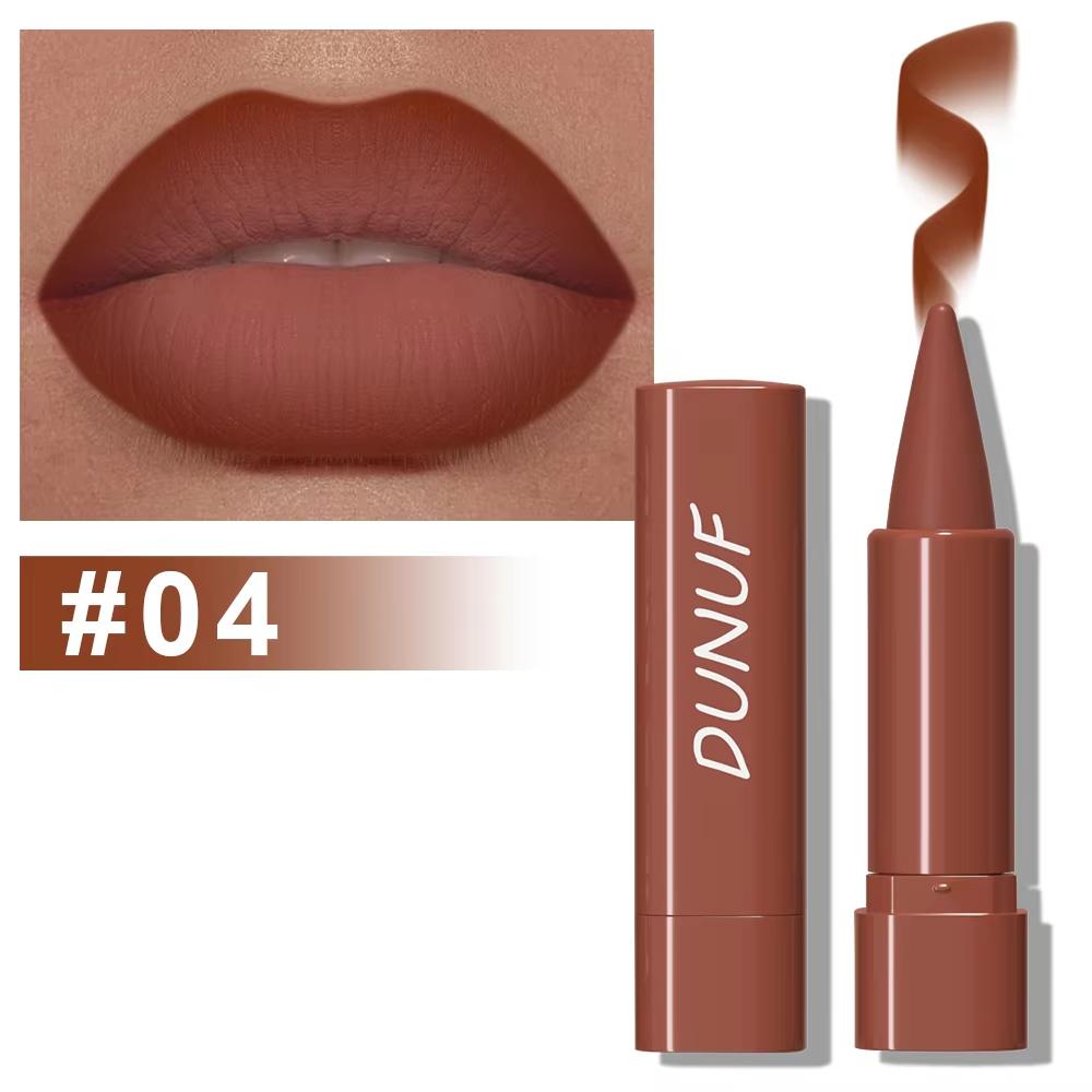 Gradient Lip Liner Pen with Matte Velvet Finish Smooth Application Lipstick for Defined and Elegant Lips