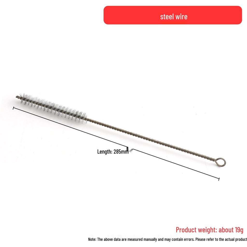 Wenwan Copper Wire Brush for Rust and Stain Removal - Hog Bristle & Steel Wire with Wooden Handle