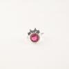 Pink Rubellite Gemstone 925 Sterling Silver Jewelry Handmade Statement Ring RR-67-2