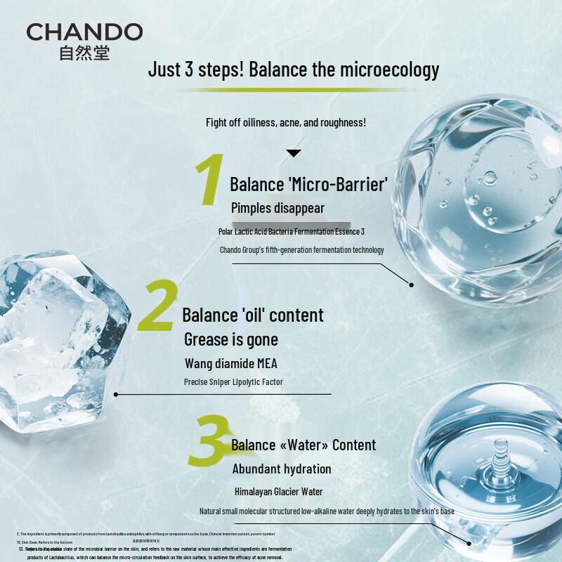 CHANDO Men's Glacier Oil Control & Hydrating Balancing Lotion 70mL