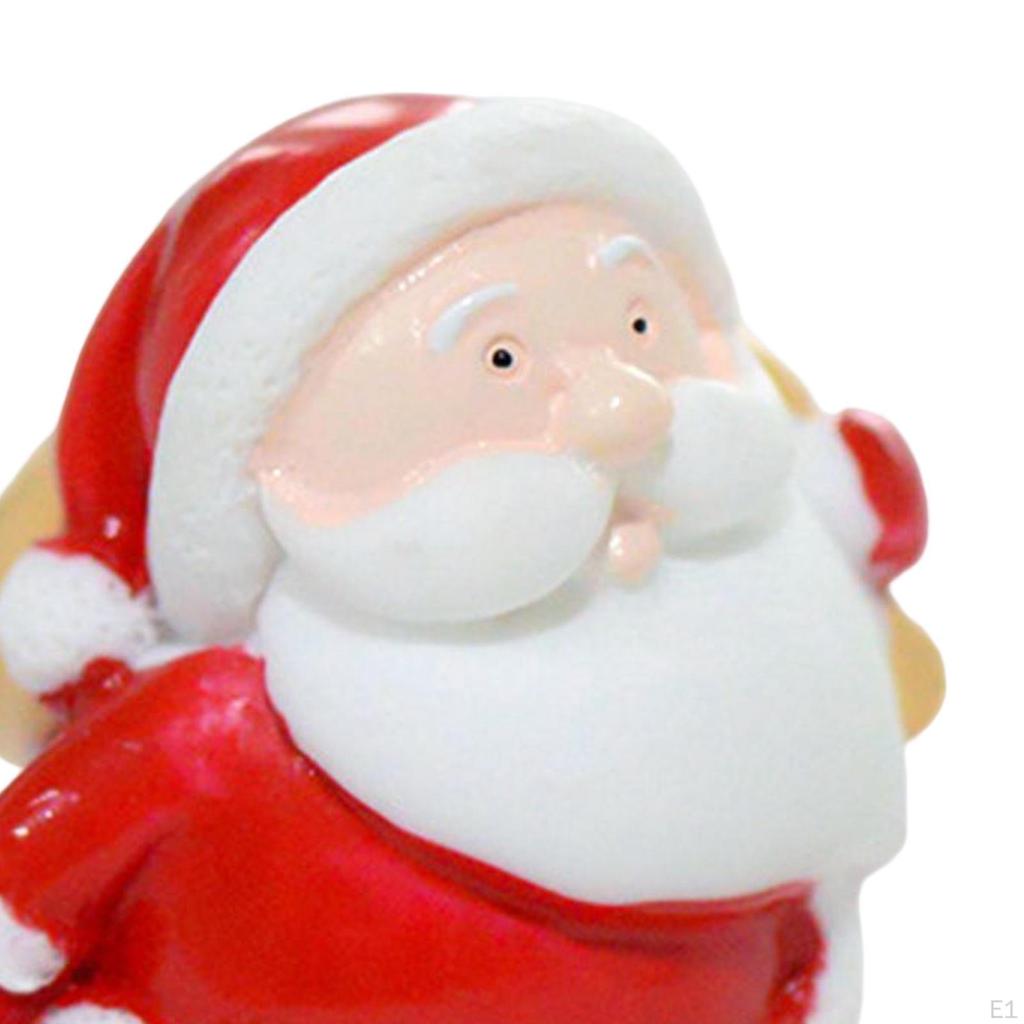 Christmas Old Man Figurine Sculpture Small Character Miniature for Home Decor Decoration