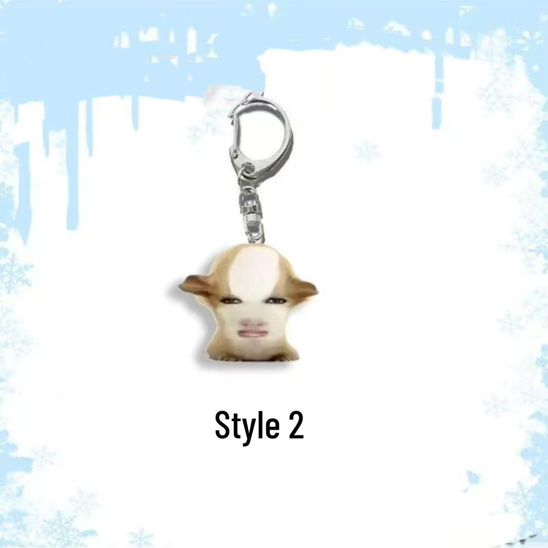 

Морская свинка Акриловый брелок для лица - Милый и смешной брелок-подвеска для рюкзака со свинкой, подарок для девочек и одноклассников