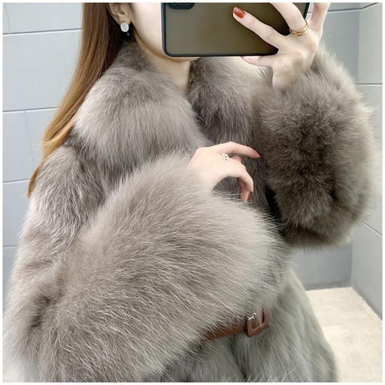Faux Fur Winter Fashion Loose  Jacket for Women Warm Comfortable Coat
