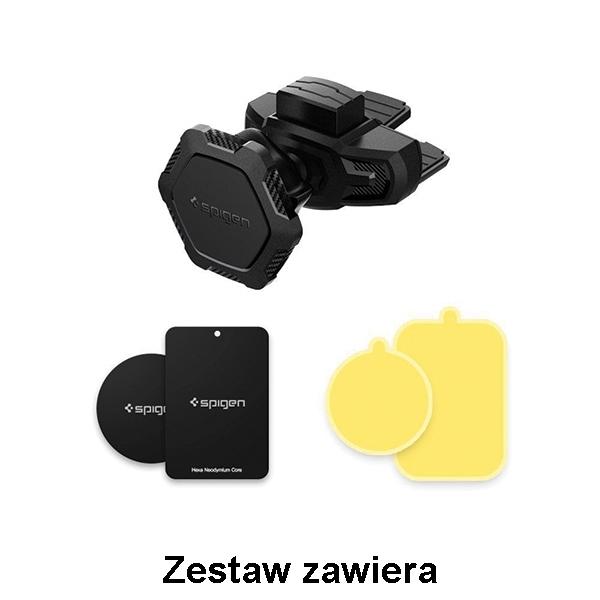 Uchwyt samochodowy Spigen QS24 - magnetyczny do kratki nawiewu czarny