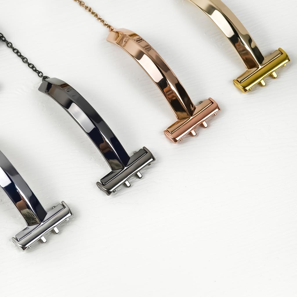 Pulseira Fashion Para Samsung Galaxy Fit 3 Feminina de metal Aço Inoxidável Acessórios para Smartwatch Pulseira Para Galaxy Watch Fit 3 Pulseira