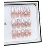 Pure Hand-made Phototherapy Nail Art Small Pink Snake Wear Nail Finished Cat Eye Nail Art Patches Show Whiteness and Temperament
