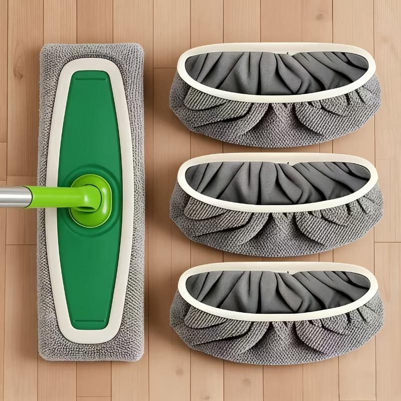 3Pcs reusable mop replacement pads, washable, durable and high absorbency. Suitable for dry and wet use at home, hotel, school and restaurant.
